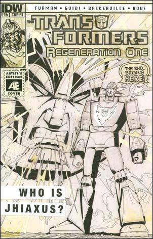 Transformers: Regeneration One issue 96-D Geoff Senior 1:10 Artist's Edition Cover