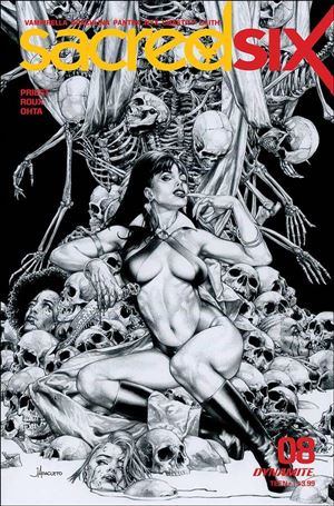 Sacred Six issue 8-L Jay Anacleto 1:25 Black & White Cover