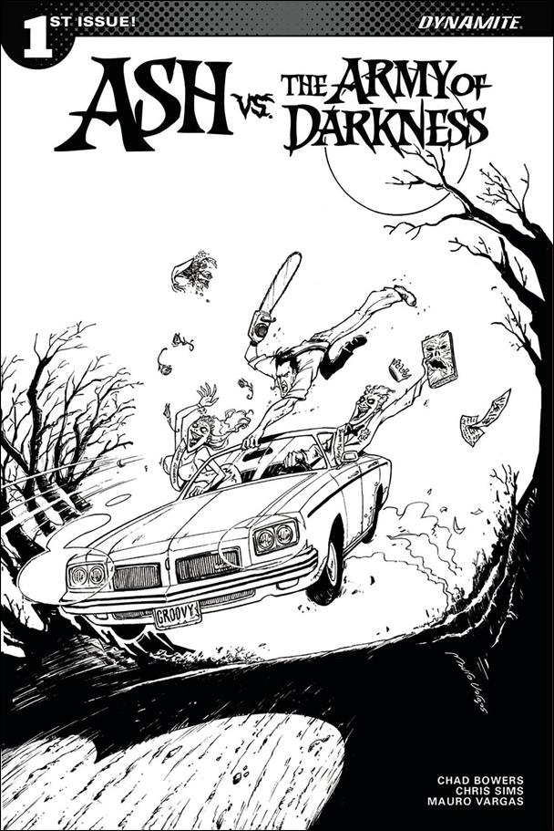 Ash vs. the Army of Darkness issue 1-G Mauro Vargas 1:30 Black and White Cover