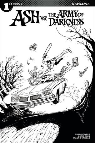 Ash vs. the Army of Darkness issue 1-G Mauro Vargas 1:30 Black and White Cover