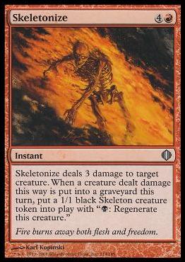 Magic the Gathering: Shards of Alara (Base Set) card 114 Skeletonize
