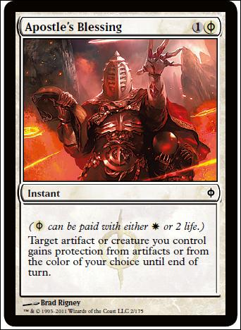 Magic the Gathering: New Phyrexia card 2 Apostle's Blessing