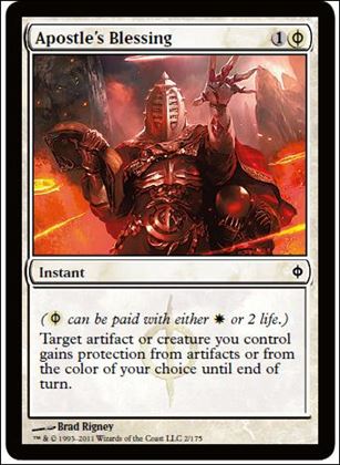 Magic the Gathering: New Phyrexia card 2 Apostle's Blessing