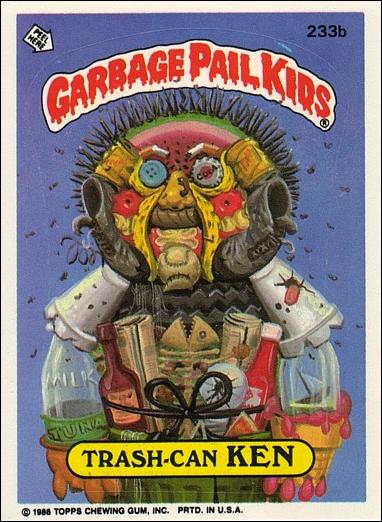 Garbage Pail Kids: Series 06 (Base Set) card 233b Trash-Can Ken