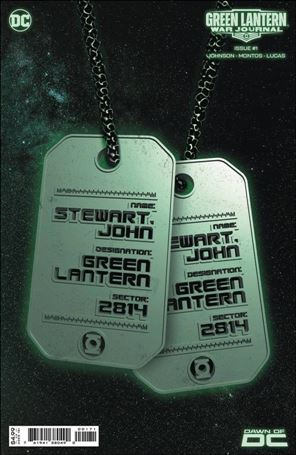 Green Lantern: War Journal issue 1-E Glow-In-The-Dark Dog Tag Cardstock Cover