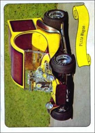 Kustom Cars 1  (Base Set) card 11-B Pizza Wagon (Text Back)