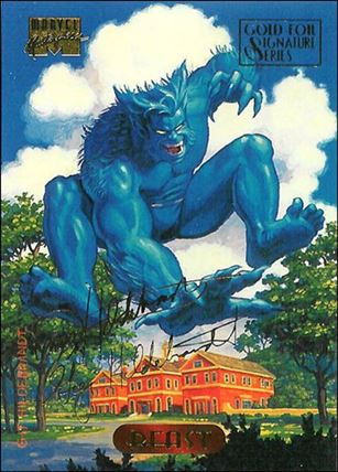1994 Marvel Masterpieces (Gold-Foil Signature Parallel Base Set) card 3 Beast
