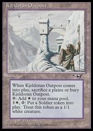 Magic the Gathering: Alliances (Base Set) card 139 Kjeldoran Outpost