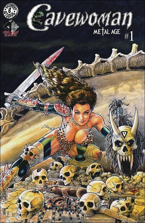 Cavewoman: Metal Age issue 1-F Budd Root Skulls Cover 1/450