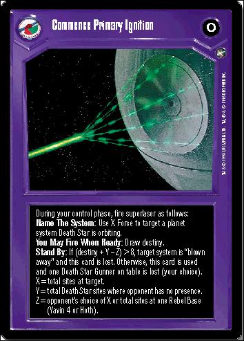 Star Wars: A New Hope Limited (Base Set) card 49 Commence Primary Ignition