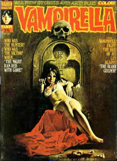 Vampirella issue 35 Enrich Torres cover painting.