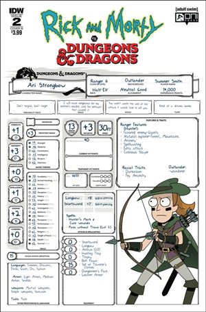 Rick and Morty vs Dungeons & Dragons issue 2-B Troy Little 