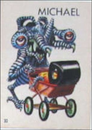 Ugly Stickers (1965) (Base Set) card 33-D Michael