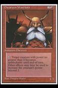 Magic the Gathering: 4th Edition (Base Set) card 187 Dwarven Warriors