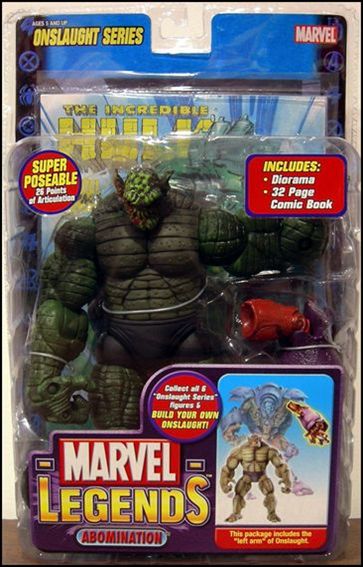 Marvel Legends (Onslaught Series) figure 2-B Abomination (Melted Face) (No Trading Card)