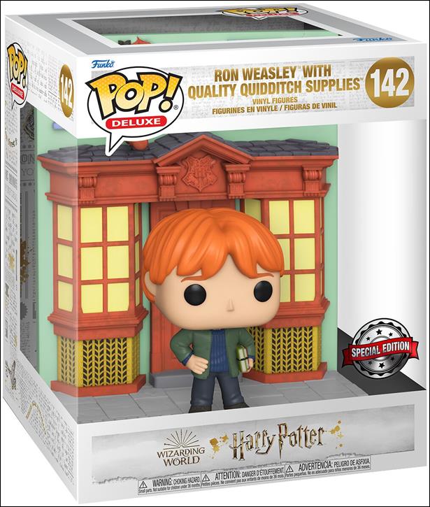 POP! Harry Potter figure 142 Ron Weasley with Quality Quidditch Supplies