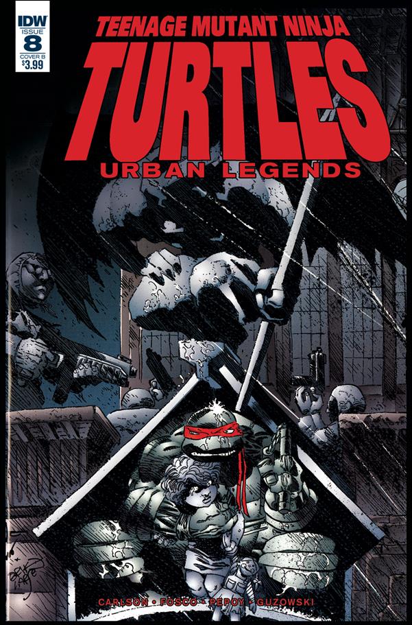 Teenage Mutant Ninja Turtles: Urban Legends issue 8-B Erik Larsen Cover