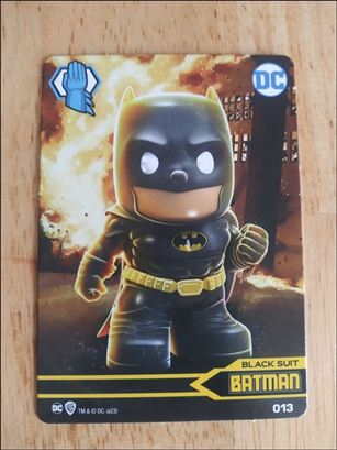 DC Comics Ooshies Collector Cards: Series 2 card 13 Batman: Black Suit