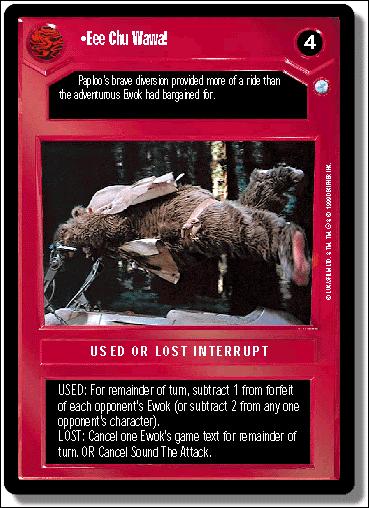 Star Wars: Endor Limited (Base Set) card 60 Eee Chu Wawa!
