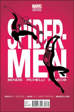 Spider-Men issue 2-B Marcos Martin 1:30 Cover
