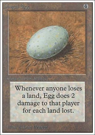 Magic the Gathering: Unlimited (Base Set) card 242 Dingus Egg