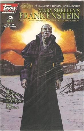 Mary Shelley's Frankenstein issue 2 Polybagged John Bolton Cover with Trading Cards