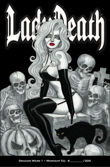 Lady Death: Dragon Wars issue 1-CQ Midnight Edition 1/200