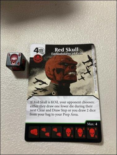 Marvel Dice Masters Age of Ultron  card 96 Red Skull: Embodiment of Evil