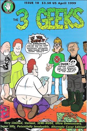 3 Geeks issue 10-B Semi-Nude Variant