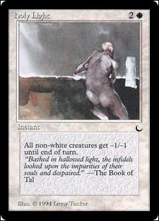 Magic the Gathering: The Dark (Base Set) card 10 Holy Light