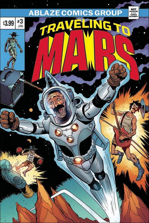 Traveling to Mars issue 3-D Brent McKee Nova Homage Cover