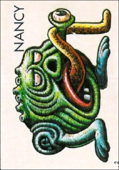 Ugly Stickers (1965) (Base Set) card 2-D Nancy