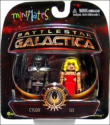 Battlestar Galactica Minimates figure 3 Cylon and Six 