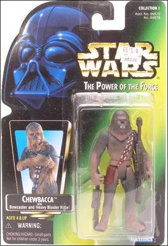 Star Wars: The Power of the Force 2 3 3/4" Basic Action Figures figure 3-C Chewbacca (Green Card)