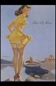 Elvgren's Calendar Pinups 2 (Base Set) card 69 Slip Off Shore