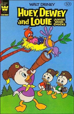 Walt Disney Huey, Dewey and Louie: Junior Woodchucks  issue 73 Yellow Logo
