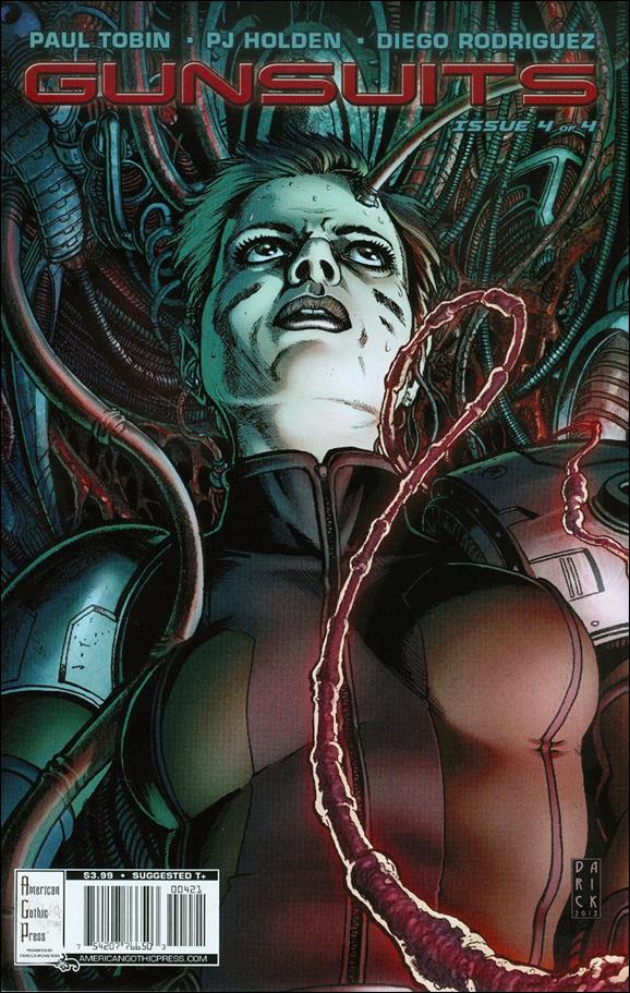 Famous Monsters Presents: Gunsuits issue 4-B Darick Robertson Cover