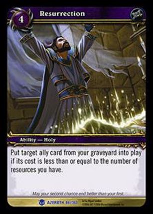 World of Warcraft: Heroes of Azeroth (Base Set) card 86 Resurrection
