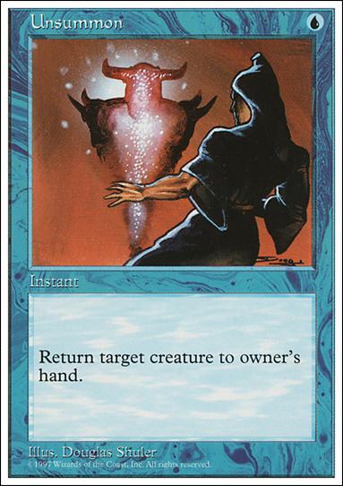 Magic the Gathering: 5th Edition (Base Set) card 132 Unsummon