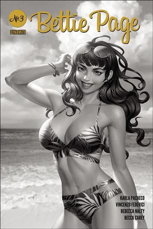 Bettie Page (2020) issue 3-O Jung-Geun Yoon 1:25 Black & White Cover