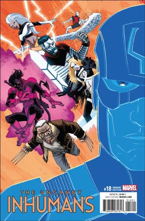 Uncanny Inhumans issue 18-B Declan Shalvey Cover