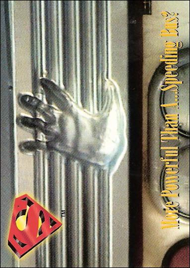 Lois and Clark: The New Adventures of Superman (Base Set) card 35 More Powerful Than A...Speeding Bus?