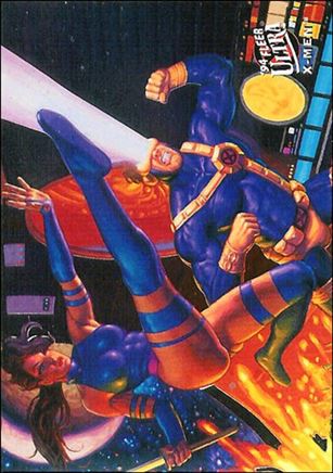 1994 Fleer Ultra X-Men (Team Portrait Subset) card 2 Psylocke & Cyclops