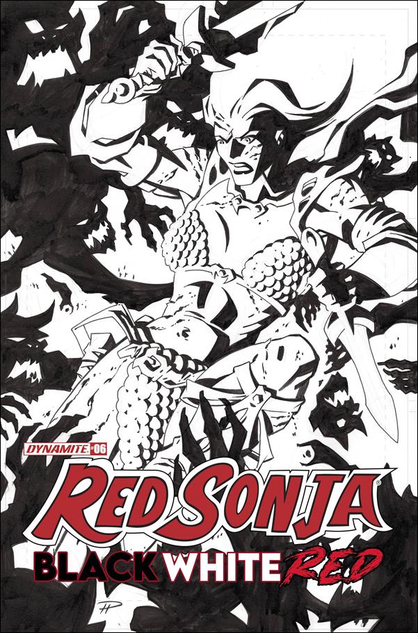Red Sonja: Black White Red issue 7-K Phil Hester 1:30 Black & White Cover