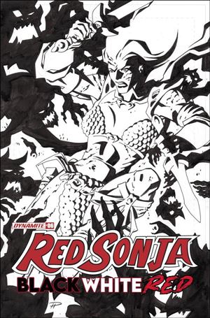 Red Sonja: Black White Red issue 7-K Phil Hester 1:30 Black & White Cover