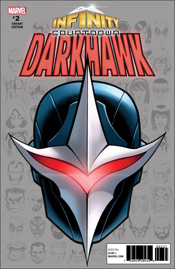 Infinity Countdown: Darkhawk issue 2-B Mike McKone Headshot Cover