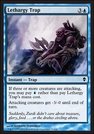 Magic The Gathering: Zendikar (Base Set) card 51 Lethargy Trap