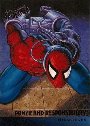 Fleer Ultra Spider-Man (Base Set) card 93 Power and Responsibility