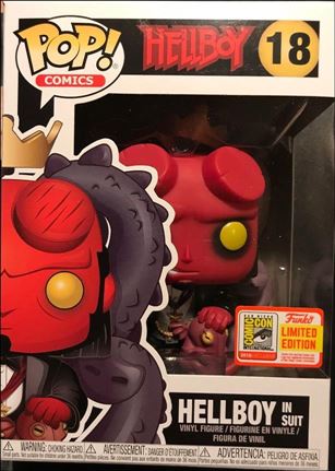 POP! Comics figure 18 Hellboy in Suit San Diego Comic Con 2018
