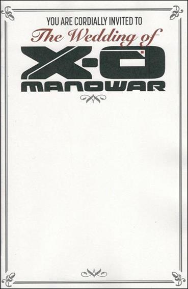 X-O Manowar (2012)  issue 38-F Blank Invitation Cover